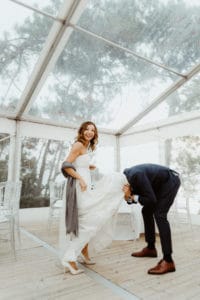 Un mariage luxueux express au Cap-Ferret