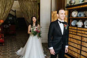 Mariage dans un vignoble et son château à Bordeaux