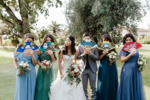 Mariage dans un vignoble et son château à Bordeaux