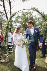 Mariage sur le bassin au golf du Cap Ferret