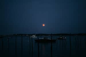 Cap Ferret Demeure du Siècle Mariage bohème vue nuit