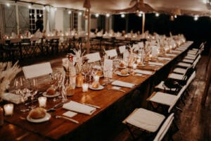 Cap Ferret Demeure du Siècle Mariage bohème table